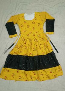 Floral Gold Frock