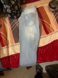 Light Wash Distressed Jeans