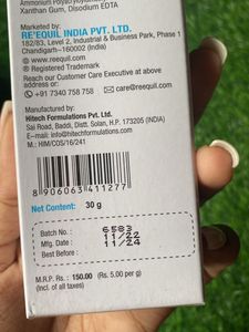 Re’equil Oil Free Moisturiser 30g