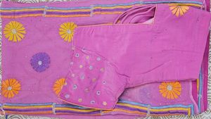Pink Embroidered Dupatta