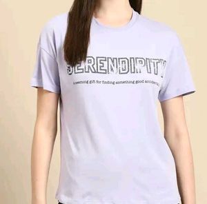 Pure Cotton Lavender T- Shirt