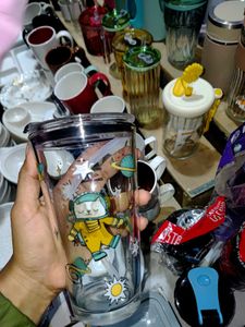 Cute Glass Sipper Or Tumbler
