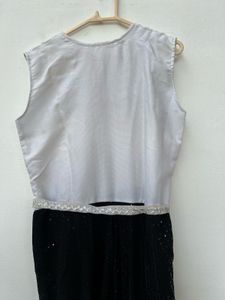 Black &amp; White Long Dress