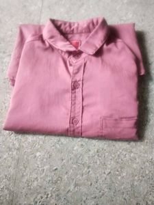 Dusty Rose Button-Down Shirt