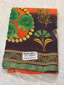 Floral Print Saree