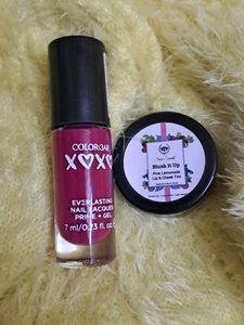Combo of Colorbar nailpolish+ Seer Secrets blush