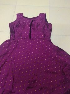 Purple Fit &amp; Flare Dress