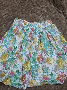 Floral Fluffy Skirt