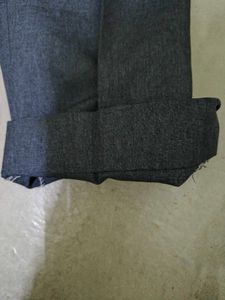 Grey Pleated Trousers
