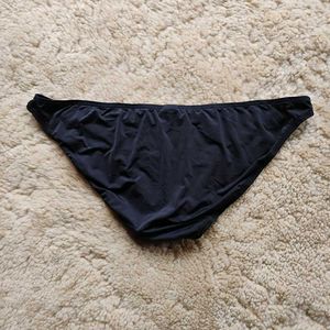 Black Silky Large Pouch Shorts