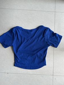 Blue Crop Top