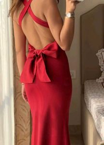 Elegant Red Maxi Dress