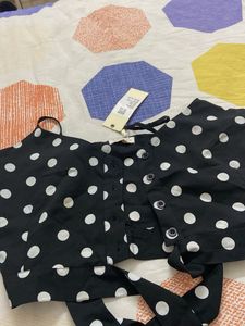 Polka Dot Crop Top