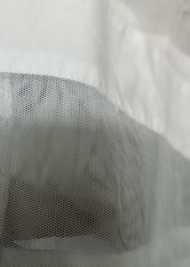 Classic White Straight-Cut Kurta with Net Panels