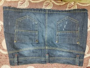 Denim Mini Skirt