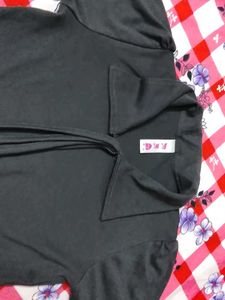 Dark Gray Long Sleeve Top