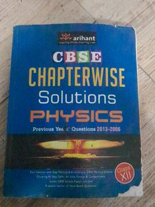 Arihant CBSE Physics 12th Chapter Wise Solutions