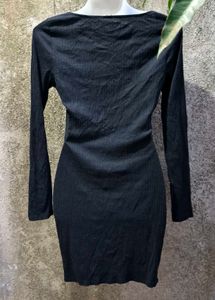 VN. Black Bodycon Mini Dress
