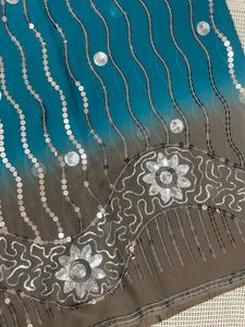 Sequinned Heavy Saree