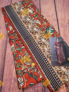 Kalamkari Manipuri Silk Saree