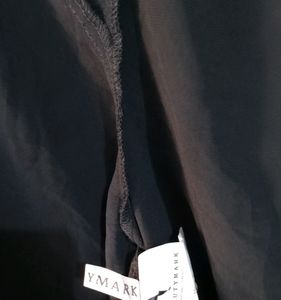 Beauty Mark Black Ruffle Dress Women