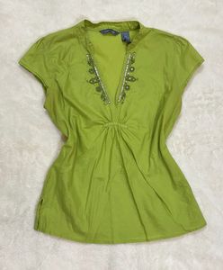 vintage green top