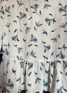 Floral Chiffon Ruffle Blouse