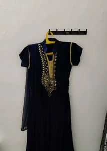 Elegant Long Anarkali/Frock With Dupatta