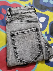 Women Dark Grey Hight Waist Stretcheble Jeans