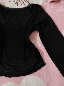 Lacey Goth Fitted Crop Top