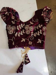 Kids Velvet Peshwai Patal/saree