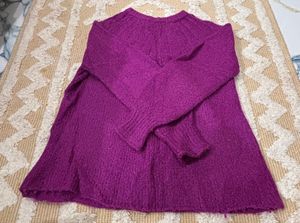 Purple Knit Sweater