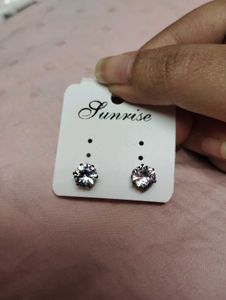 Diamond pendant Necklace and Earrings Combo