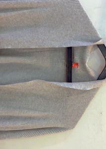 Grey Open Front Cardigan