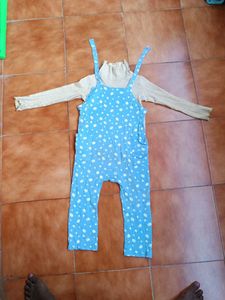 Cute Baby Blue Polka Dot Romper