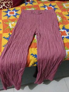 Pink Crinkle Pants Wear It With Kurtis Also