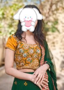 Sale Price Lahenga Choli 💛💚For Navratri