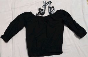 Black Off-White Style Top