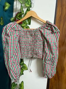 Checkered Crop Top