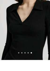 Polo Collar fitted T-shirt