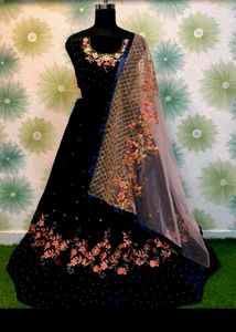 Black Trendy Lehanga