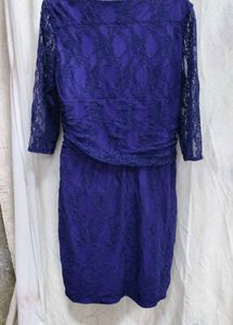 292011. Elegant Purple Lace Dress