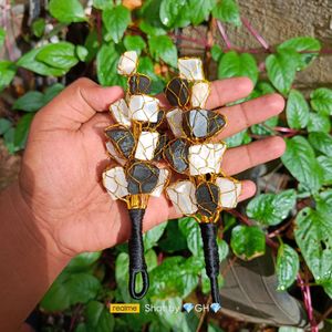 Black Tourmaline &amp; Selenite Hanging