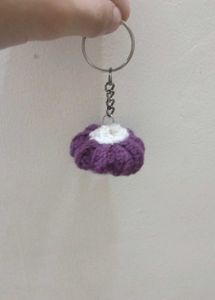 Crochet Pumpkin Keychain