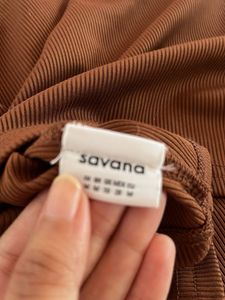 Savana Brown Long Sleeve Top