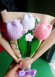 Crochet Tulip Bouquet