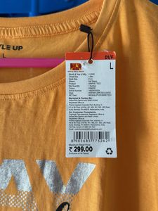 Orange Graphic Tee,price Negotiable,crop Top