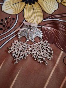 Statement Silver Earrings Set