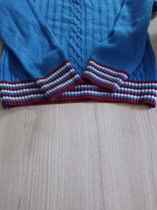 Cute Blue Knit Sweater
