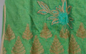 Embroidered Green Kurti